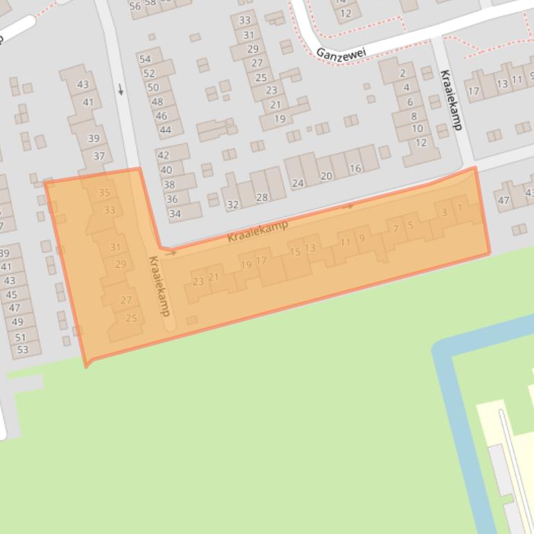 Kaart van postcodegebied 6662SE.