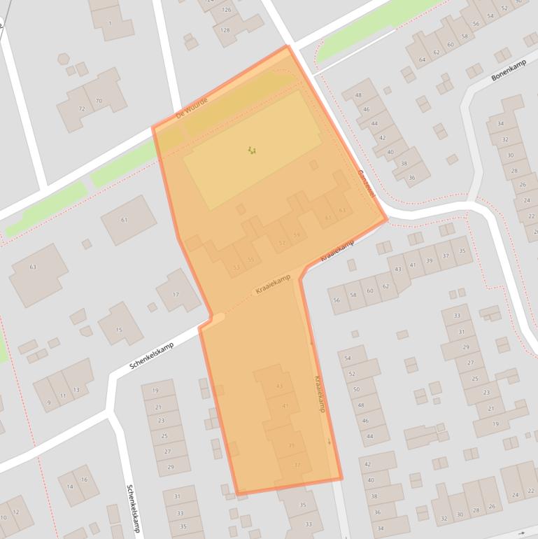 Kaart van postcodegebied 6662SJ.