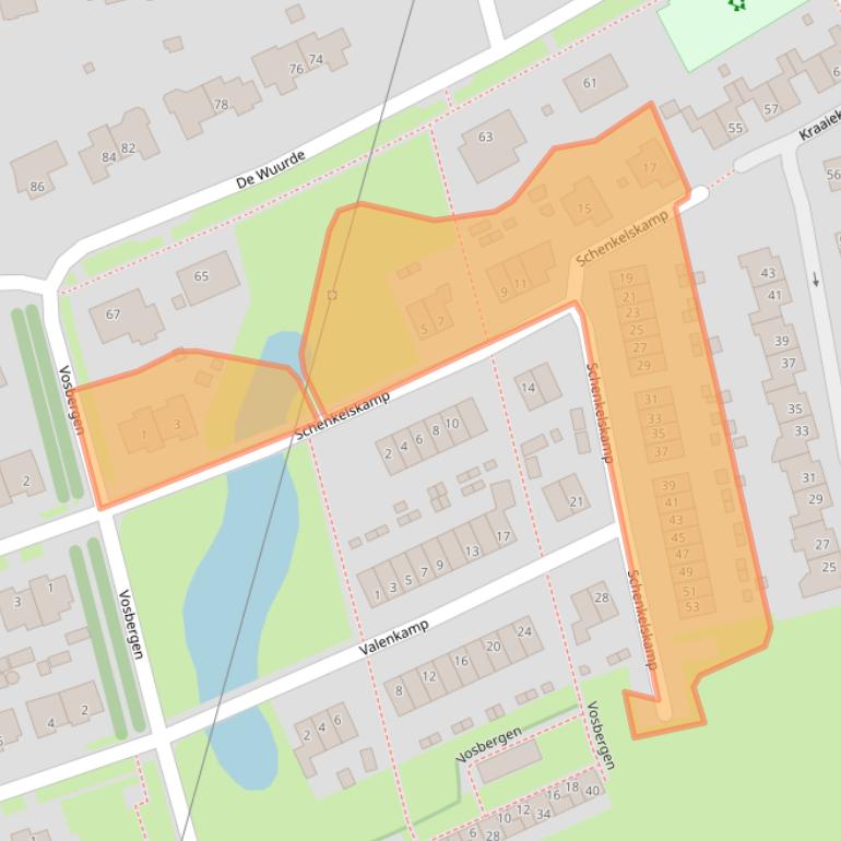 Kaart van postcodegebied 6662SK.