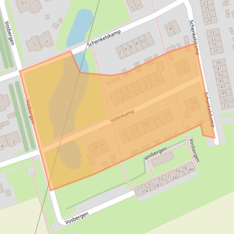 Kaart van postcodegebied 6662SM.