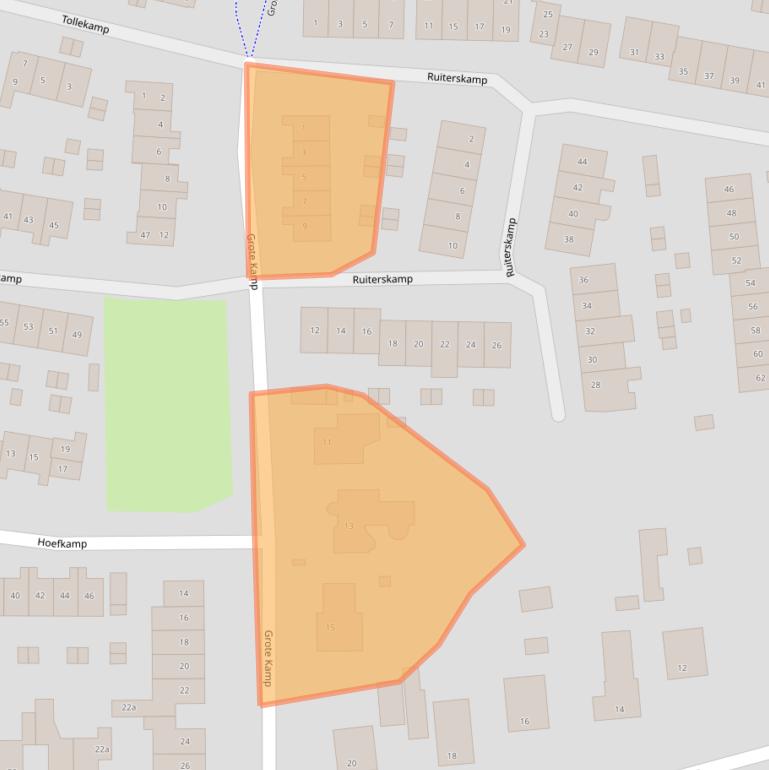 Kaart van postcodegebied 6662TA.