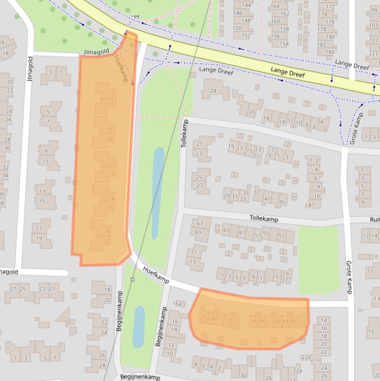 Kaart van postcodegebied 6662TL.