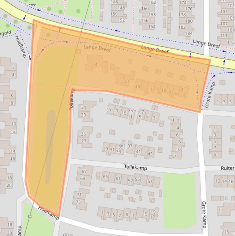 Kaart van postcodegebied 6662TN.