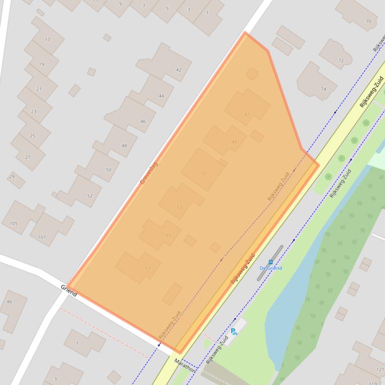 Kaart van postcodegebied 6662VB.