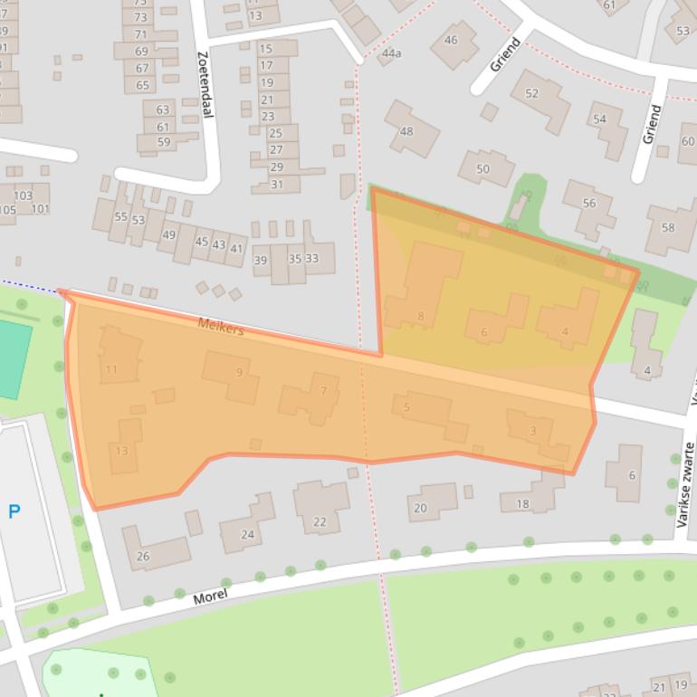 Kaart van postcodegebied 6662VL.