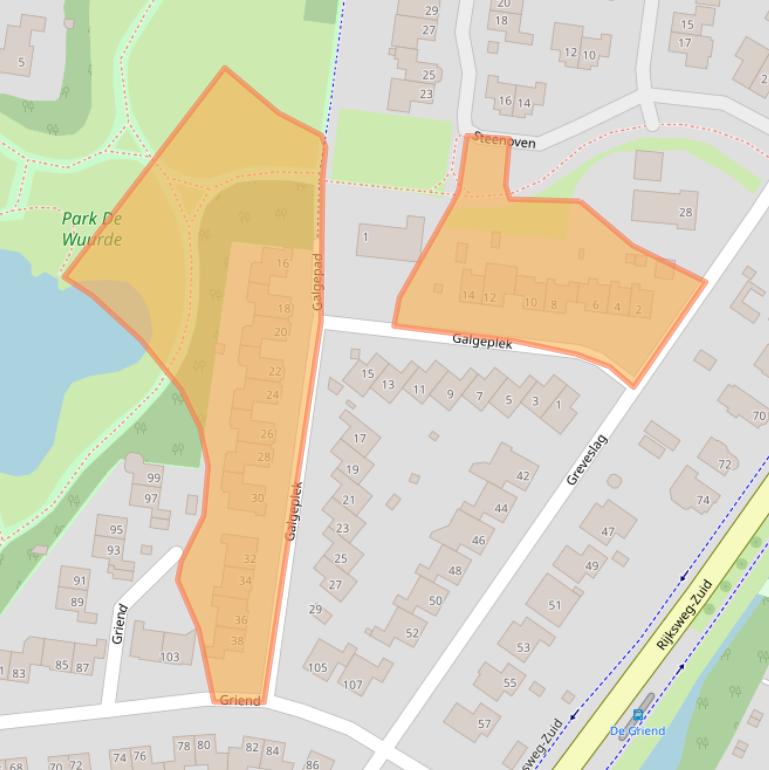 Kaart van postcodegebied 6662VR.