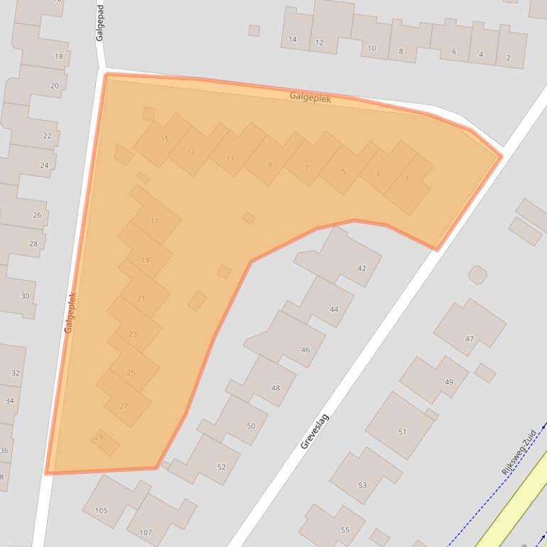 Kaart van postcodegebied 6662VS.