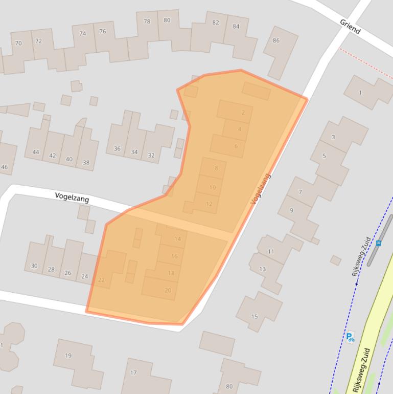 Kaart van postcodegebied 6662VW.