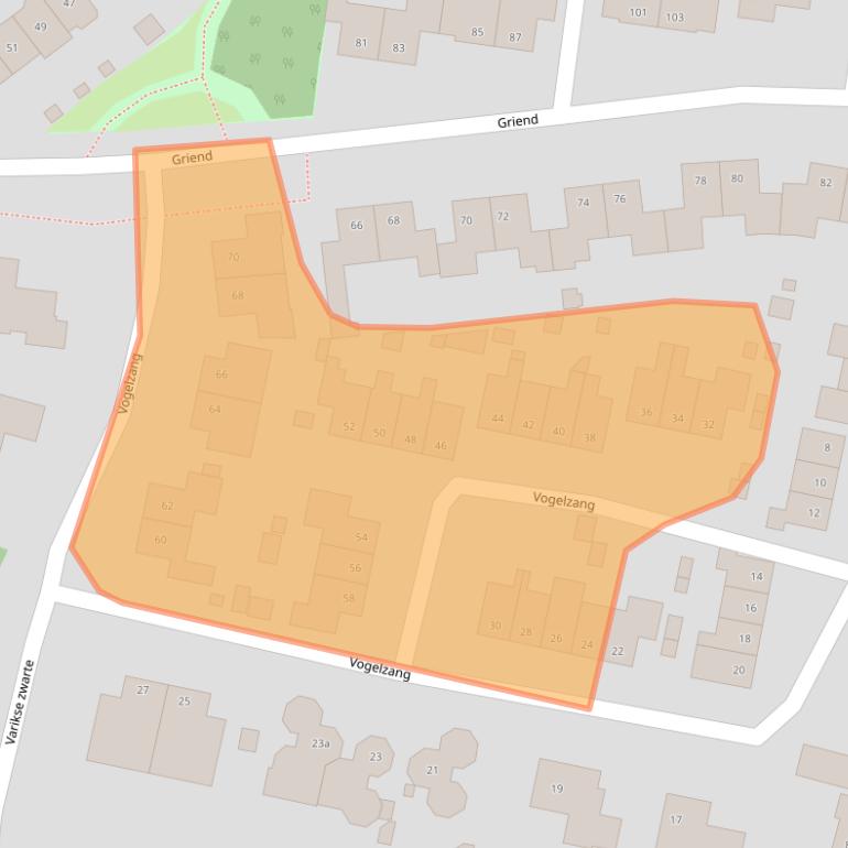 Kaart van postcodegebied 6662VX.