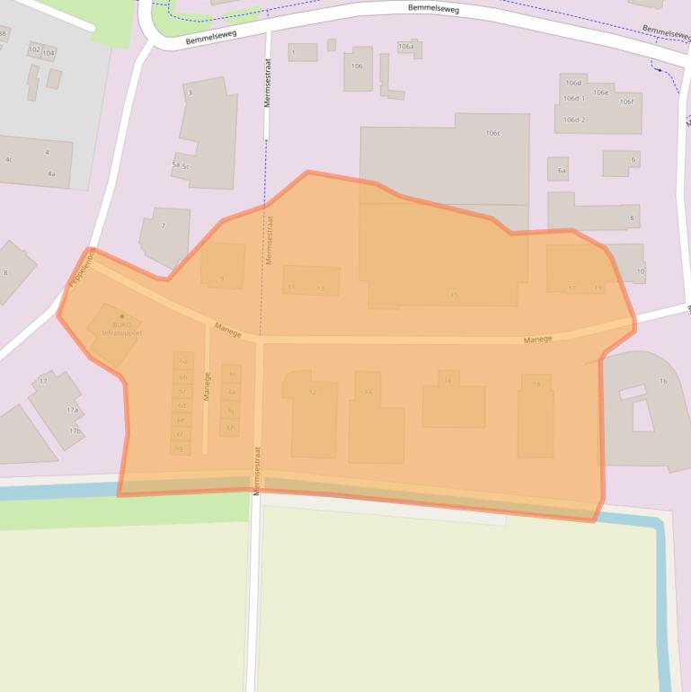 Kaart van postcodegebied 6662WC.