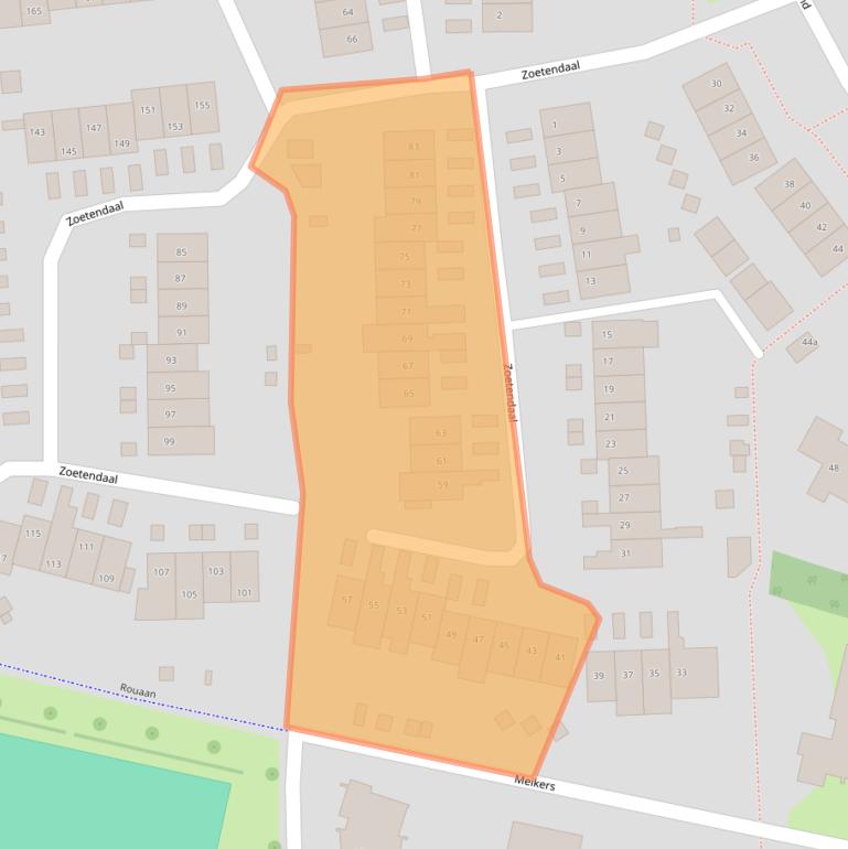 Kaart van postcodegebied 6662XH.