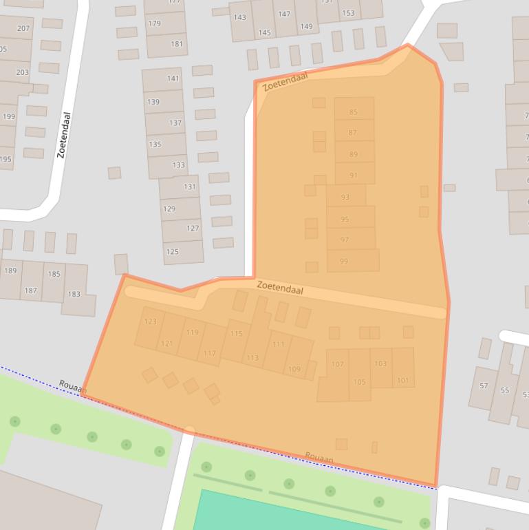 Kaart van postcodegebied 6662XJ.