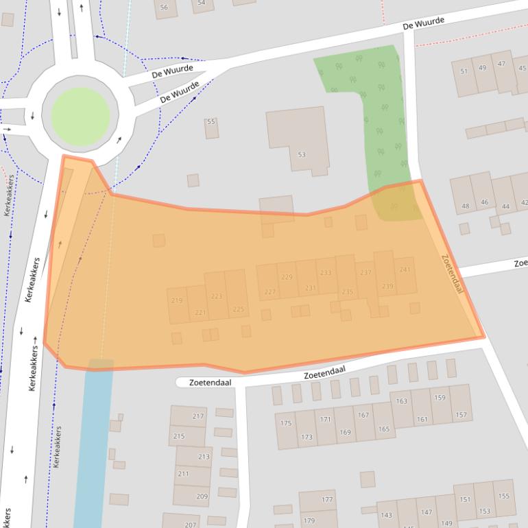 Kaart van postcodegebied 6662XN.