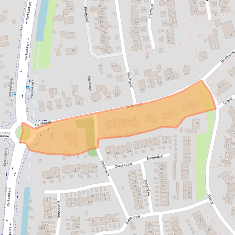 Kaart van postcodegebied 6662ZG.