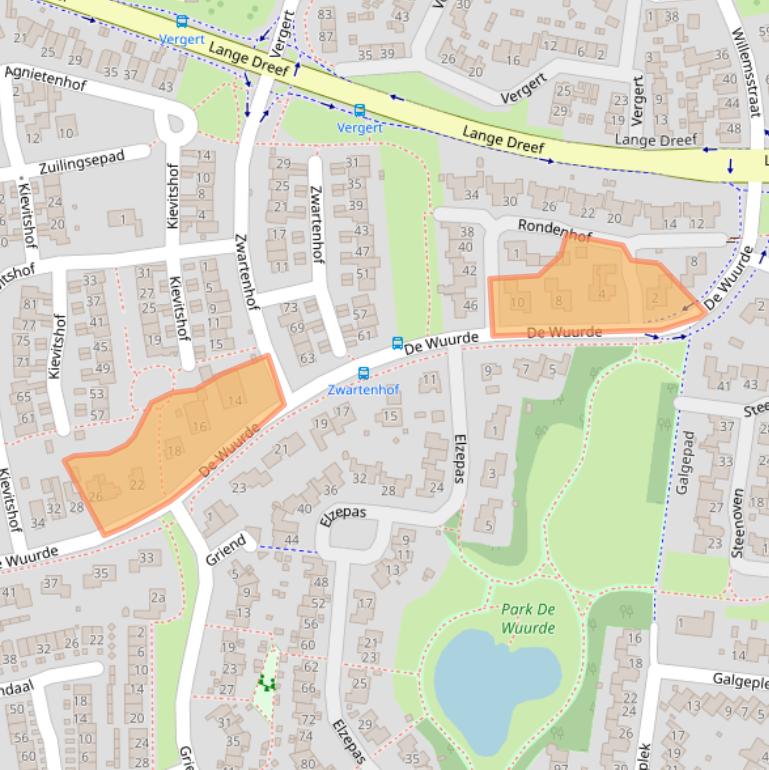 Kaart van postcodegebied 6662ZH.