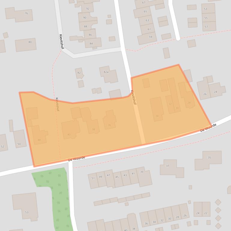 Kaart van postcodegebied 6662ZJ.