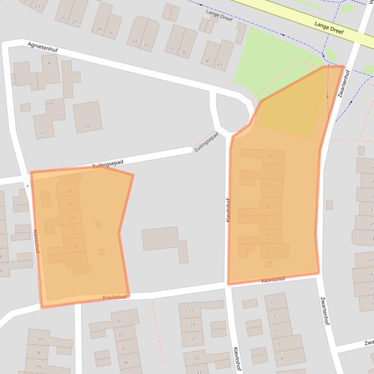 Kaart van postcodegebied 6662ZN.