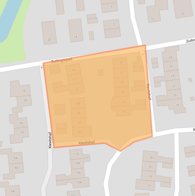 Kaart van postcodegebied 6662ZP.