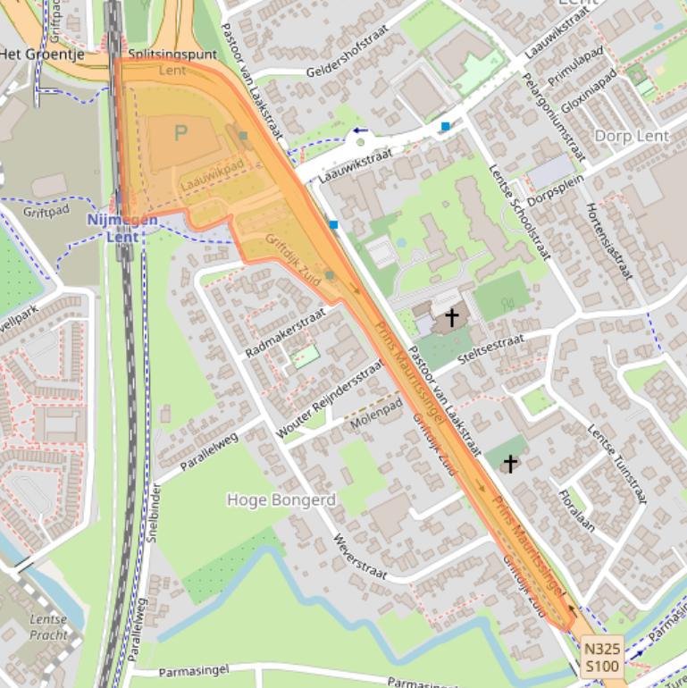 Kaart van postcodegebied 6663AN.