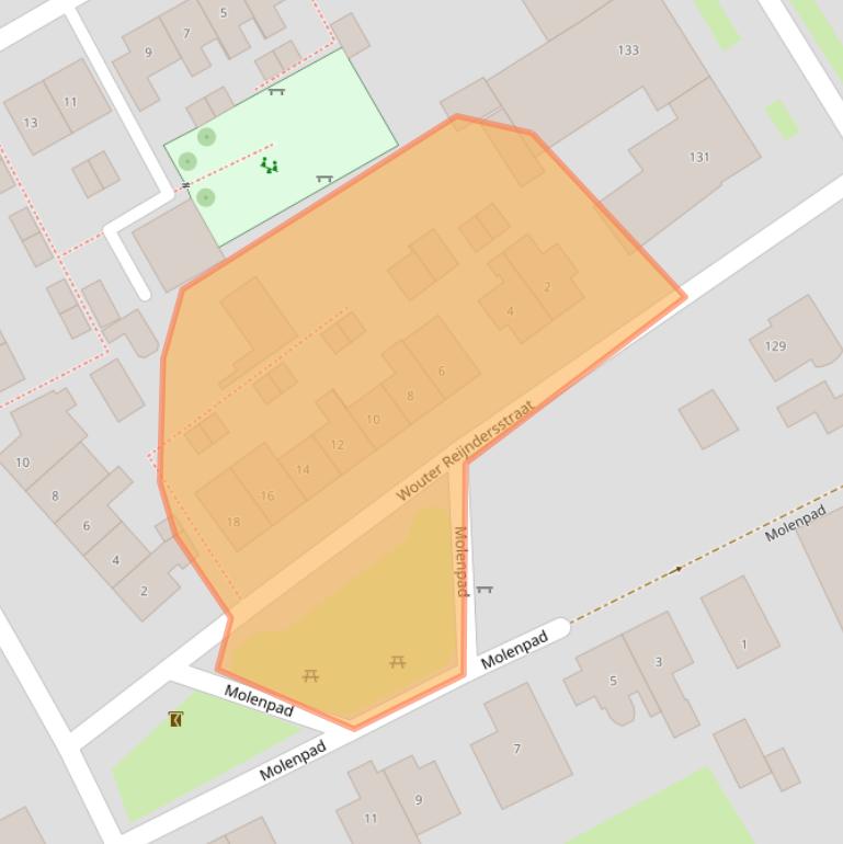 Kaart van postcodegebied 6663AS.