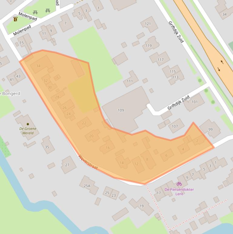 Kaart van postcodegebied 6663AX.