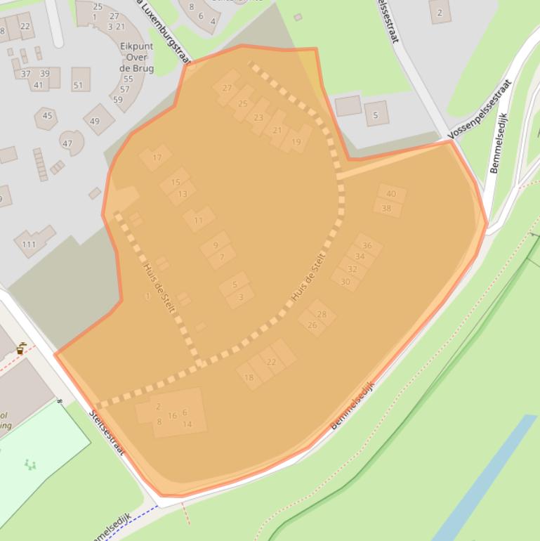 Kaart van postcodegebied 6663BA.