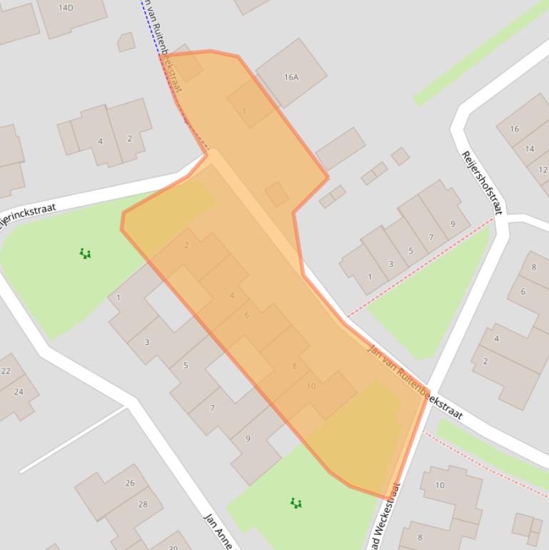 Kaart van postcodegebied 6663BW.