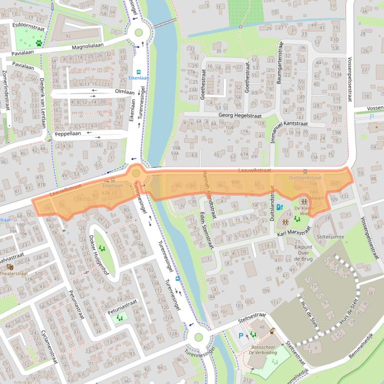 Kaart van postcodegebied 6663CM.