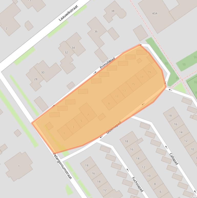 Kaart van postcodegebied 6663CT.