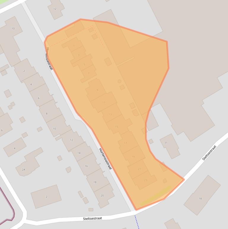 Kaart van postcodegebied 6663CX.