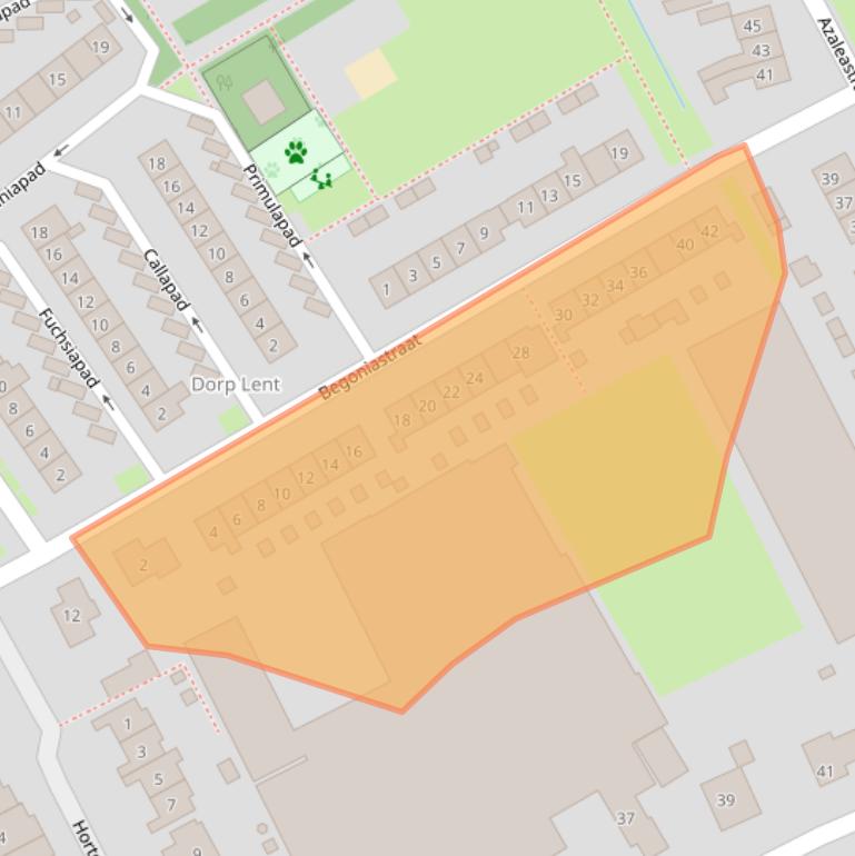 Kaart van postcodegebied 6663DC.