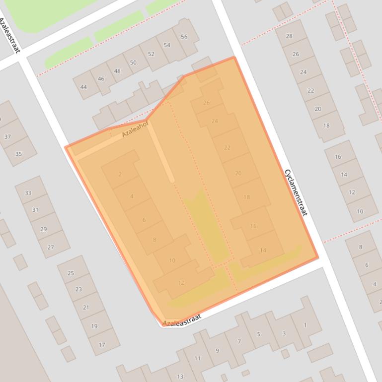 Kaart van postcodegebied 6663DH.