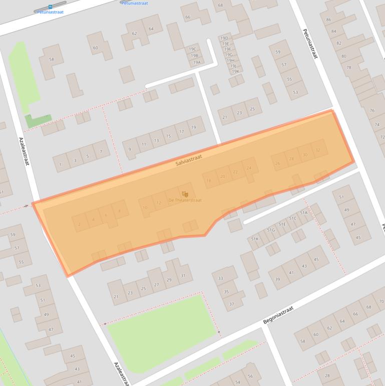 Kaart van postcodegebied 6663DK.