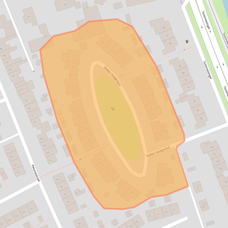 Kaart van postcodegebied 6663DV.