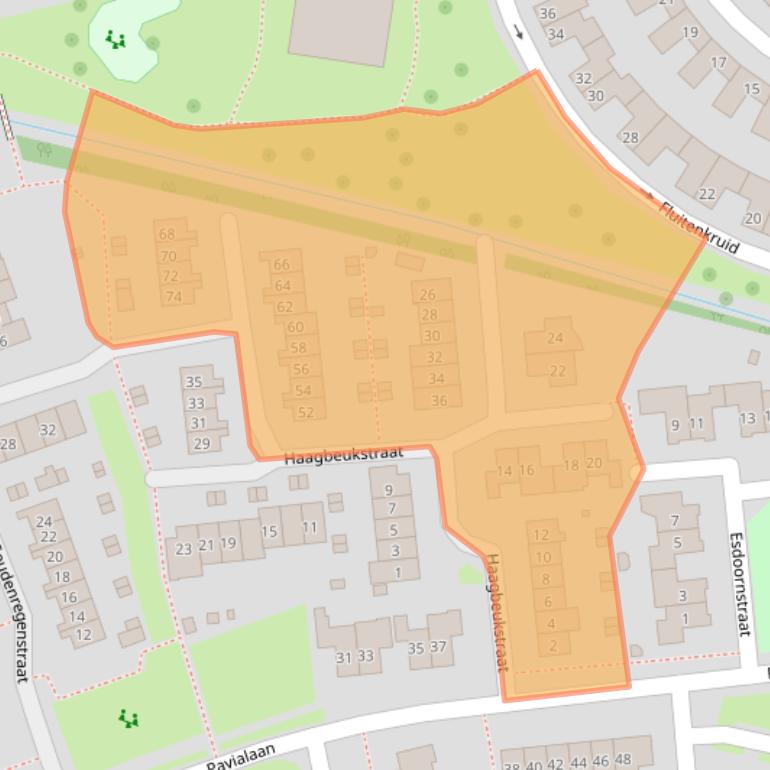 Kaart van postcodegebied 6663EG.