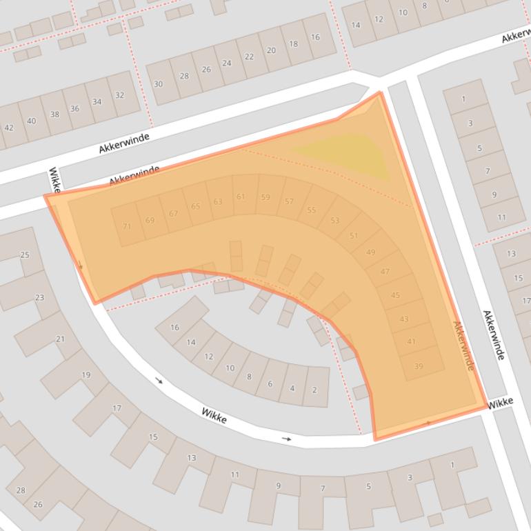 Kaart van postcodegebied 6663GD.