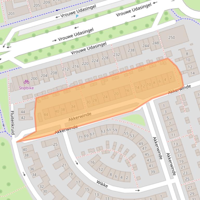 Kaart van postcodegebied 6663GE.