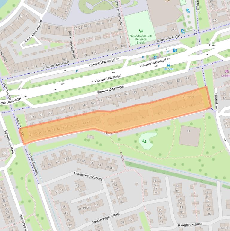 Kaart van postcodegebied 6663GK.