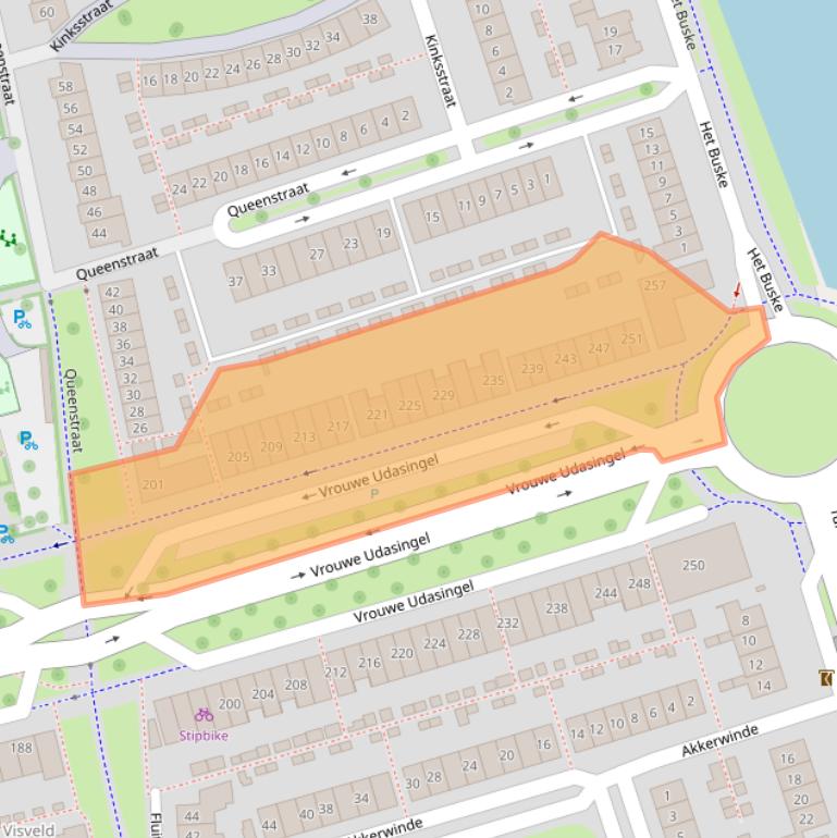 Kaart van postcodegebied 6663GT.