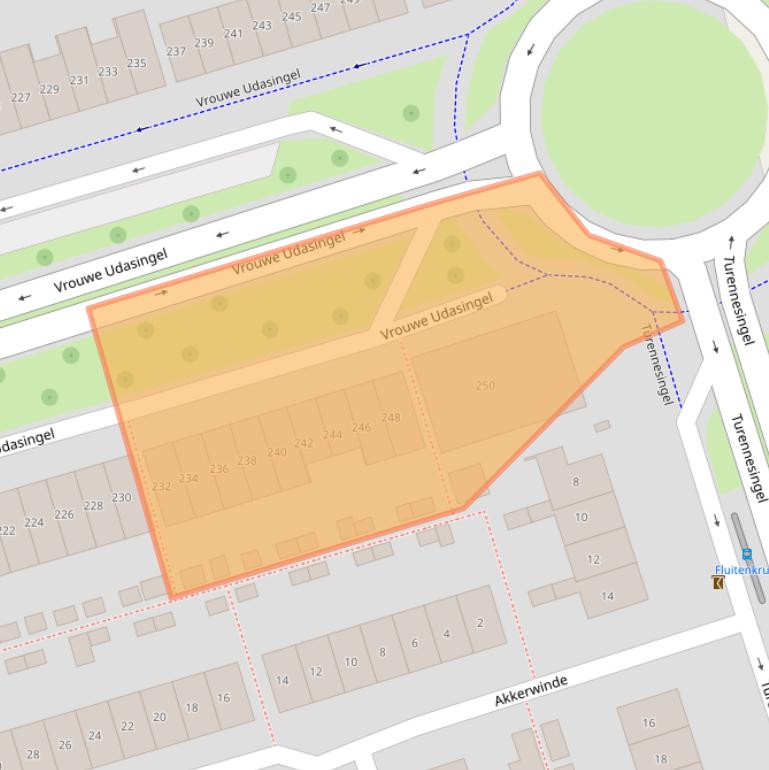 Kaart van postcodegebied 6663GX.