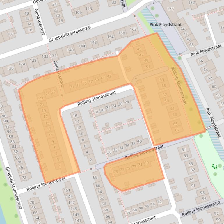 Kaart van postcodegebied 6663HP.