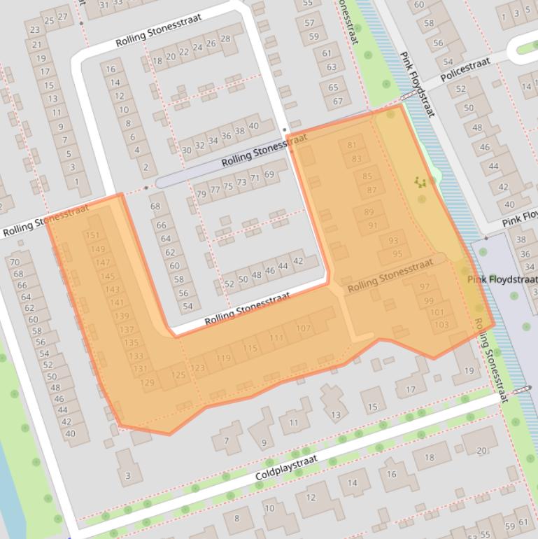 Kaart van postcodegebied 6663HR.