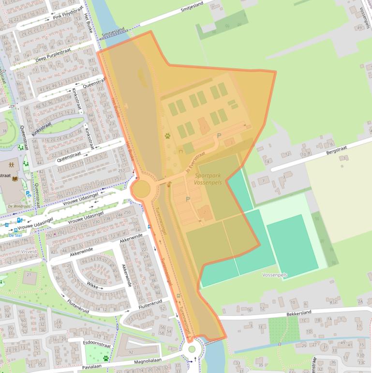 Kaart van postcodegebied 6663JA.