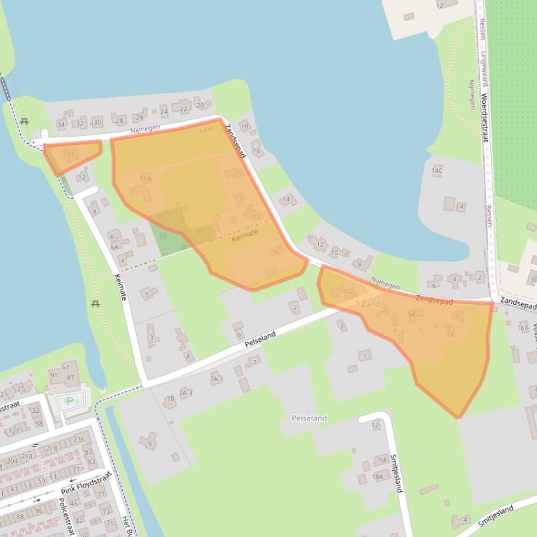 Kaart van postcodegebied 6663KA.