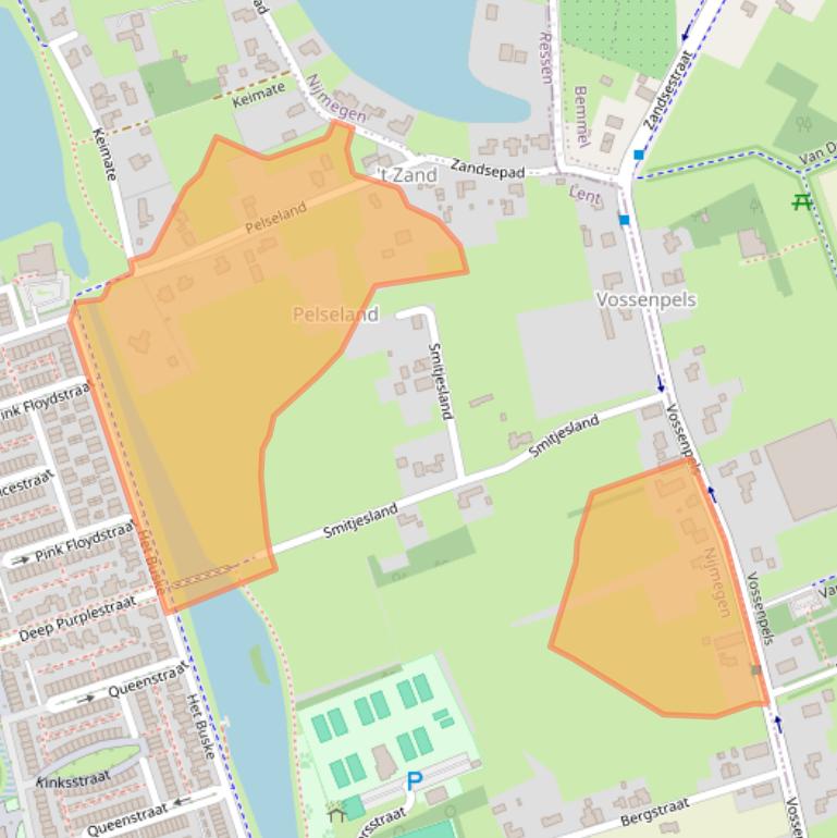 Kaart van postcodegebied 6663KG.
