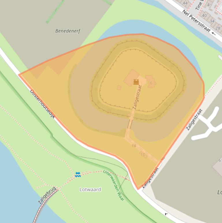 Kaart van postcodegebied 6663KR.