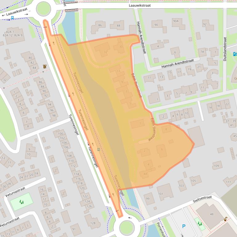 Kaart van postcodegebied 6663LC.