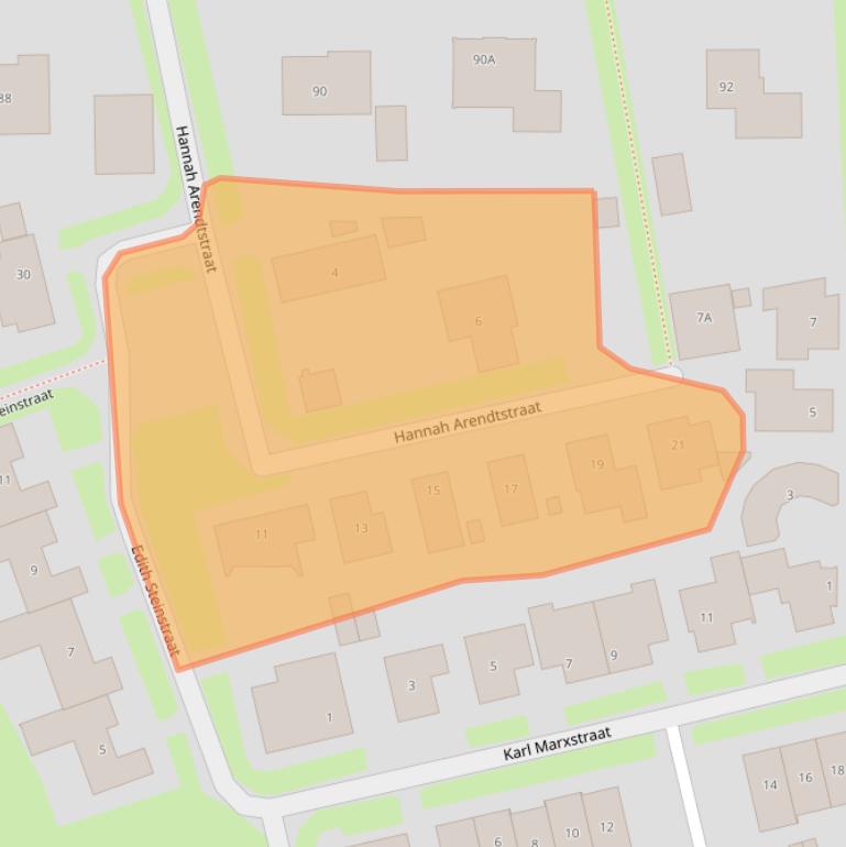 Kaart van postcodegebied 6663LD.