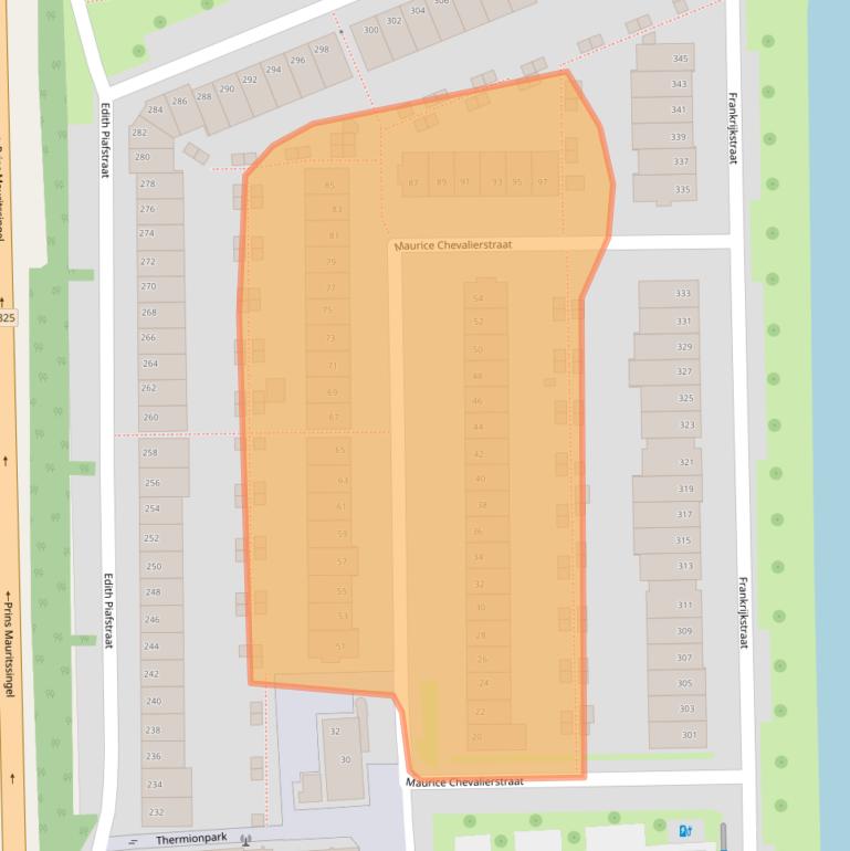 Kaart van postcodegebied 6663ME.