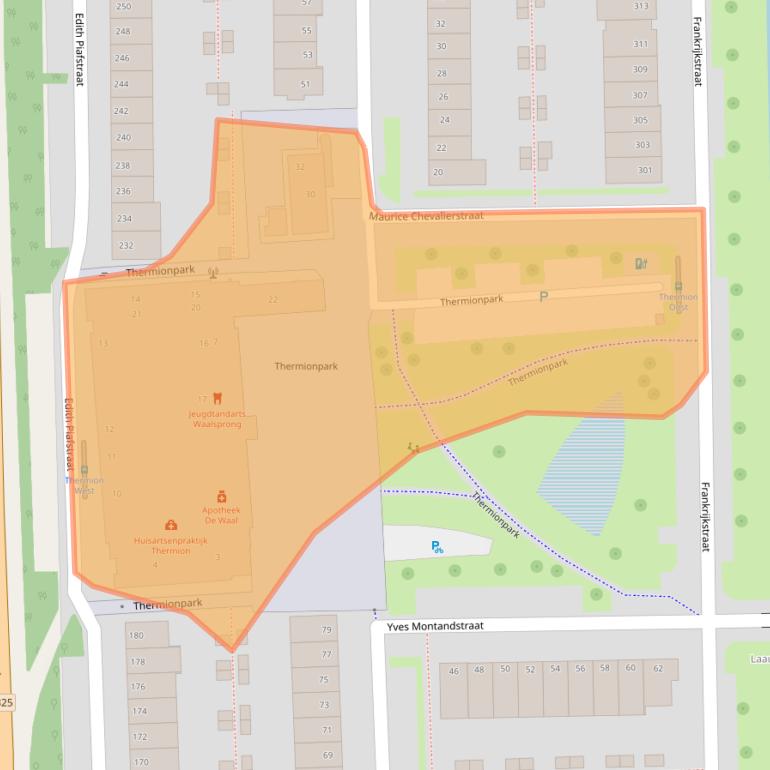 Kaart van postcodegebied 6663MM.